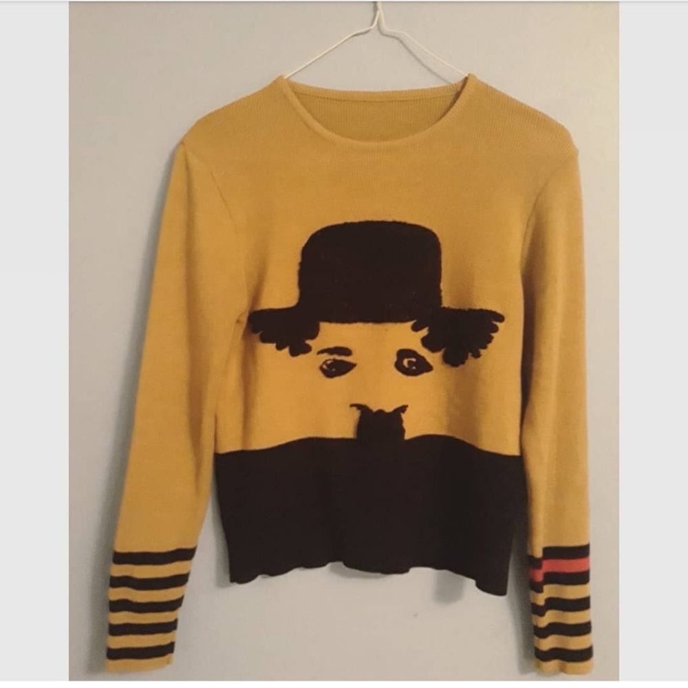 Vintage Charlie Chaplin Sweater